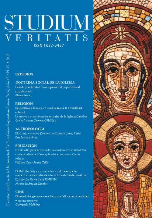					Ver Vol. 16 Núm. 22 (2018): Studium Veritatis
				