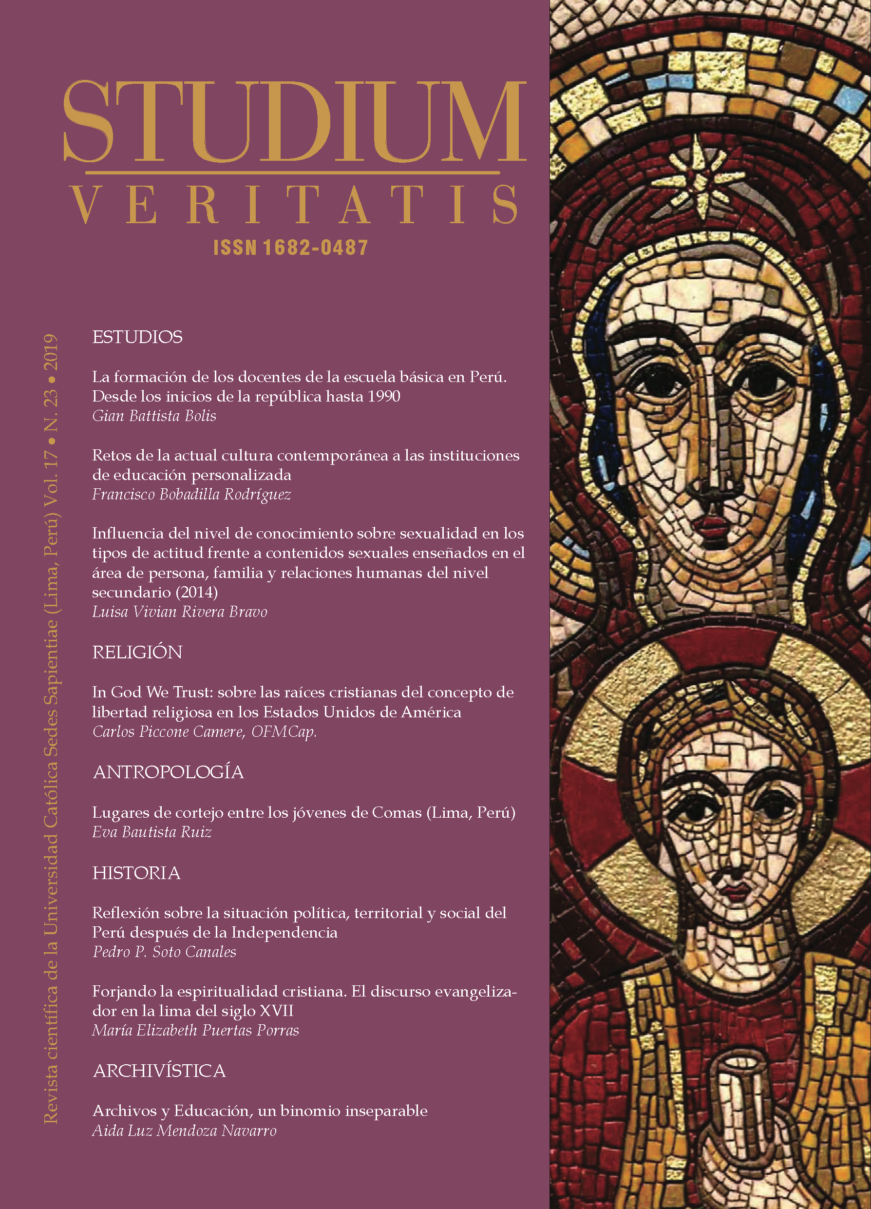 					Ver Vol. 17 Núm. 23 (2019): Studium Veritatis
				